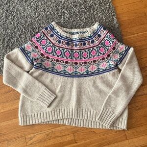 American Eagle Outfitters Wool Blend Multicolor Sweater Size Large